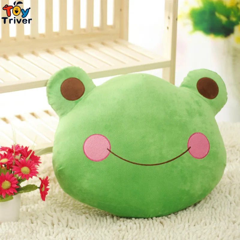 Kawaii лягушки Плюшевые игрушки Подушка Мягкие животные куклы детские для