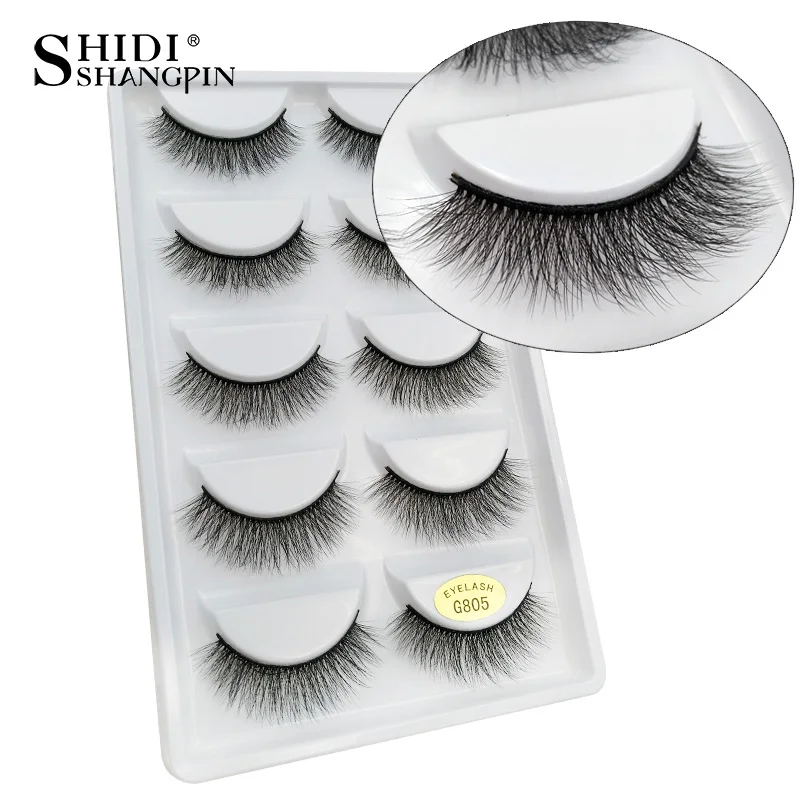 50 пар ресниц Накладные ресницы оптом натуральные длинные накладные для макияжа 3D