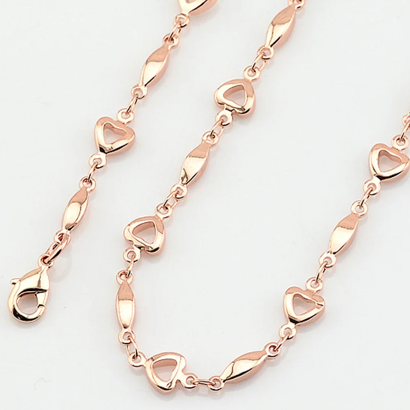 1 шт женские ожерелья цвета розового золота короткие цепи аксессуары сердца