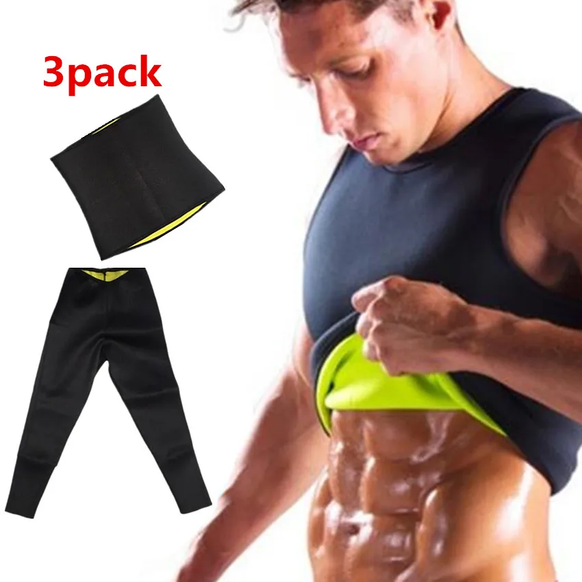 3pack Пот талии-Обрезной ремень унисекс для похудения жилет неопреновый Корректор тела для мужчин для похудения рубашка корсет талии тонкие брюки для женщин формирователь - Цвет: 3pack