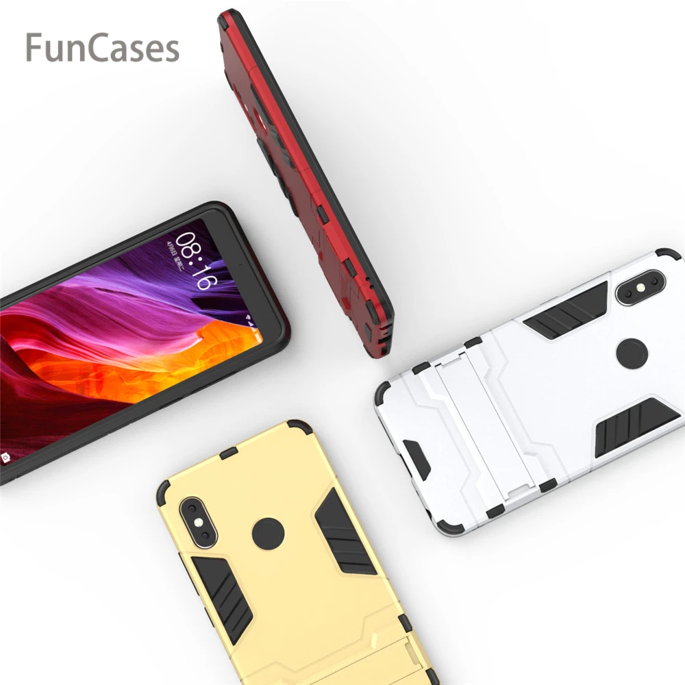 Для Xiaomi Redmi Note 5 Pro чехол Роскошный Железный человек Стенд жесткий Броня + Мягкий