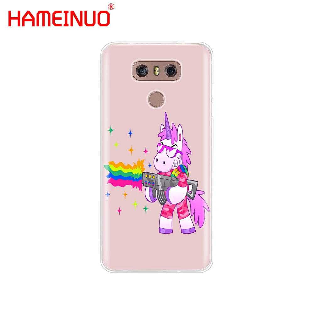 Чехол с единорогом gameinuo Rainbow для LG Q6 G6 MINI G5 K10 M250N M250 2017 2016 X POWER 2|Бамперы| |