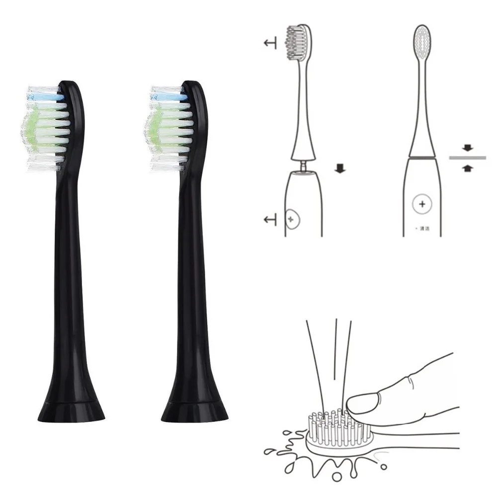 32 шт сменные насадки для зубных щеток Philips Sonicare DiamondClean, черные насадки для зубных щеток Philips HX6064/33 Phillips