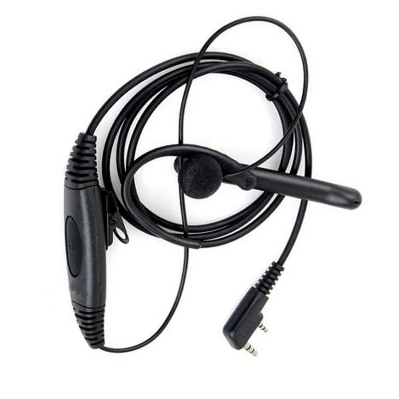 K300 2 контактный ушной стержень клип наушник PTT Mic гарнитура для Baofeng портативный