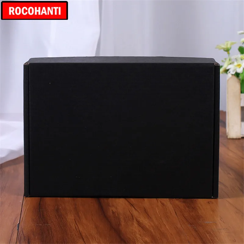 10X толстый картон черные бумажные коробочки большая более высокая Подарочная коробка индивидуальная печать логотипов
