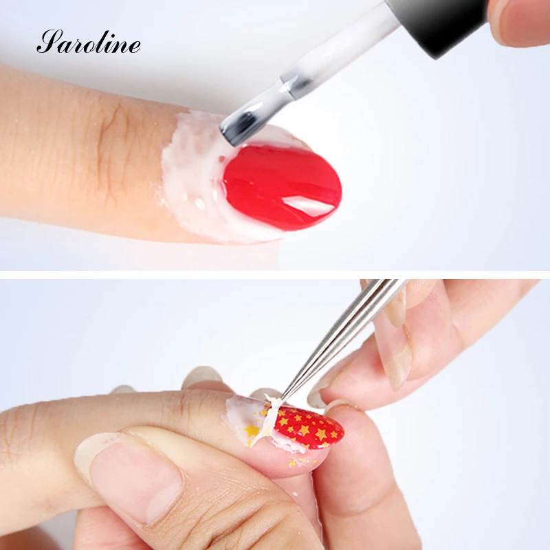 Saroline Art ленты для маникюра частокол легкой очистки базы гелевое покрытие Уход