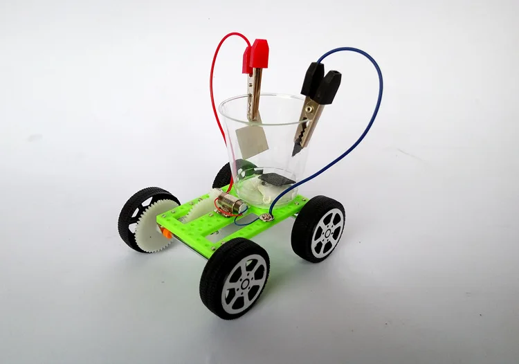 DIY Наука Gizmo Физика Эксперимент Соленая вода Мощность автомобиль детская модель