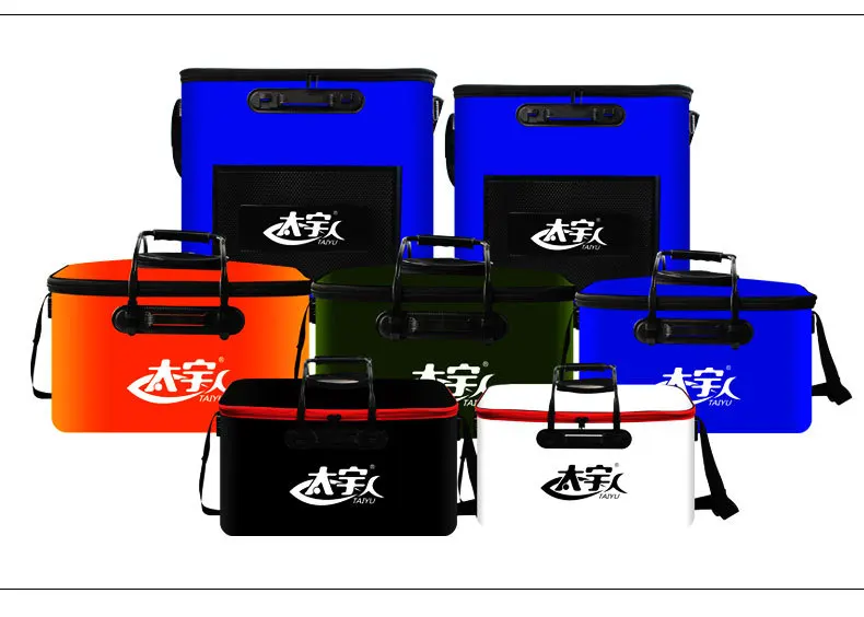 4 цвета 45 см большой складной Живая рыба толщиной EVA карп стержень ведро бак для