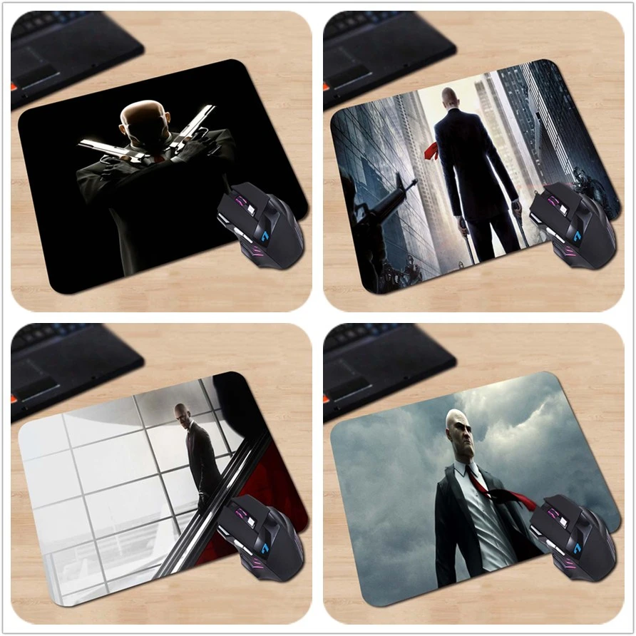 Babaite Customized Mouse Pad Hitman Agent 47 Killer Edios Black Computer Notebook Durable Rectangle Rubber Mat | Компьютеры и офис