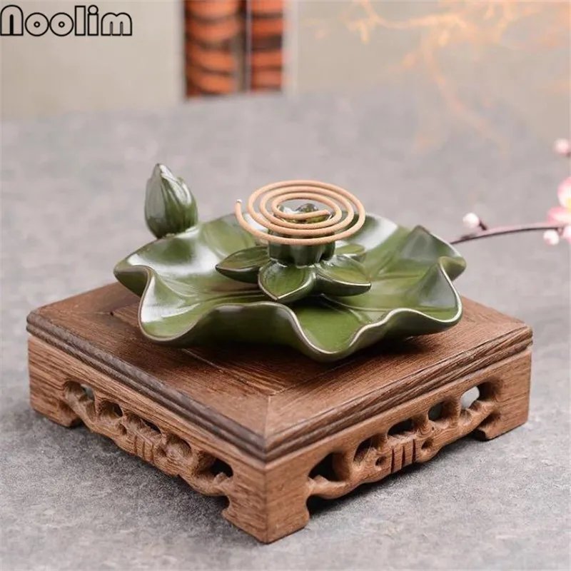 Многоразовая ароматическая Горелка Lotus Backflow керамический держатель для ладана