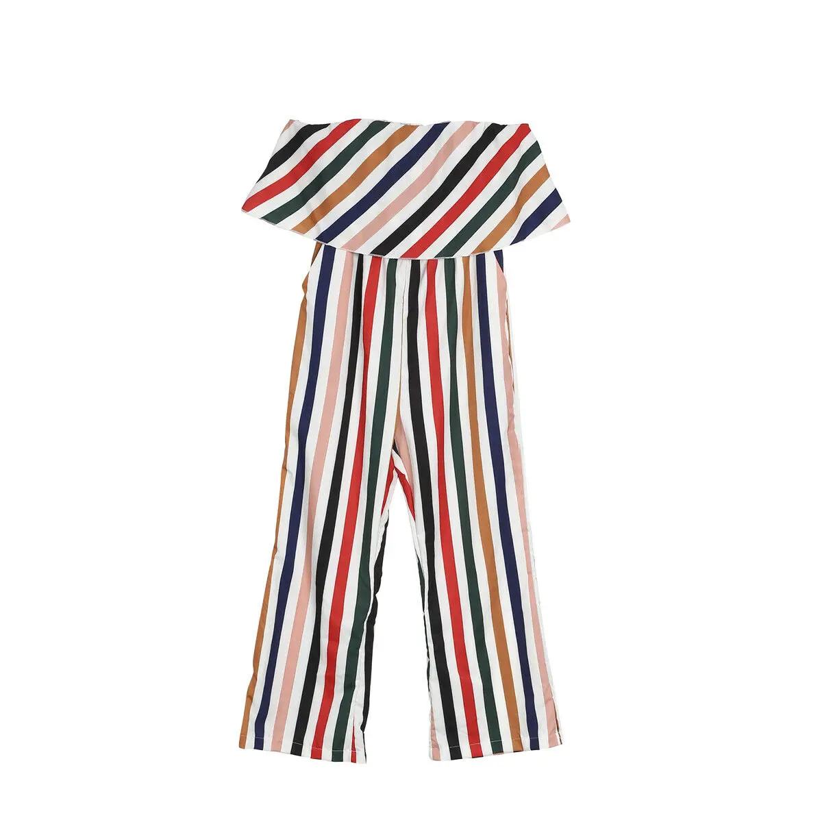 Летний комплект для всей семьи платье в полоску одежда матери и дочери длинный