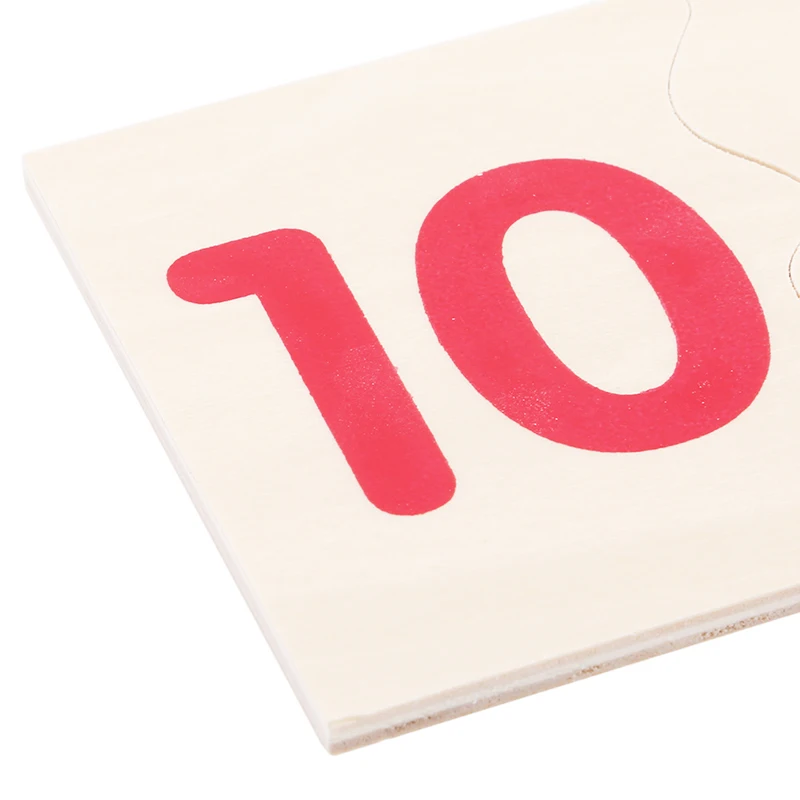 Обучающие деревянные игрушки Монтессори для детей цифры и столбики пазлы