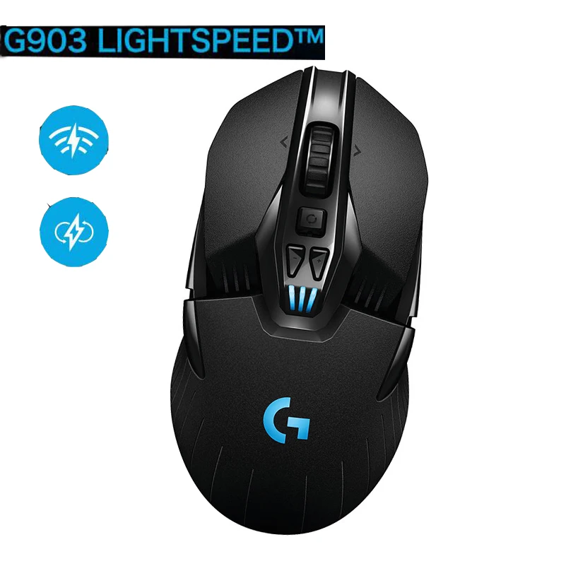 Оригинальная Беспроводная игровая мышь Logitech G903 LIGHTSPEED 12000DPI RGB Weightable