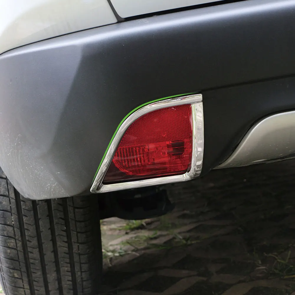

Jameo Auto ABS Chrome Car Rear Fog Light Protection Cover Back Fog Lights Covers Fog Lamp Sticker for Peugeot 2008 2014 - 2017