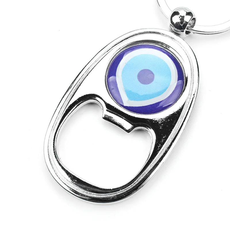 Lucky evil eye высококачественные Серебрянные сплав брелок турецкий открывалка для