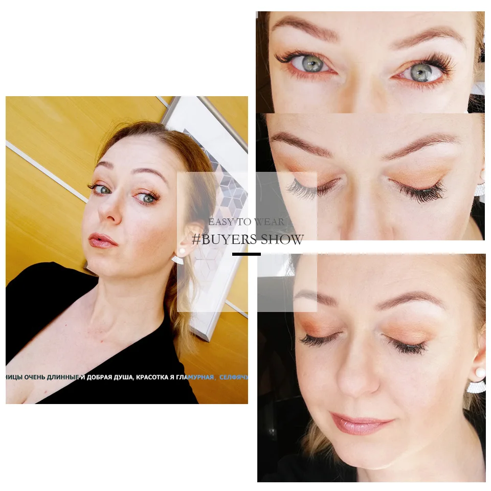 4 шт./кор. мягкие натуральные длинные ресницы ручной работы из искусственной