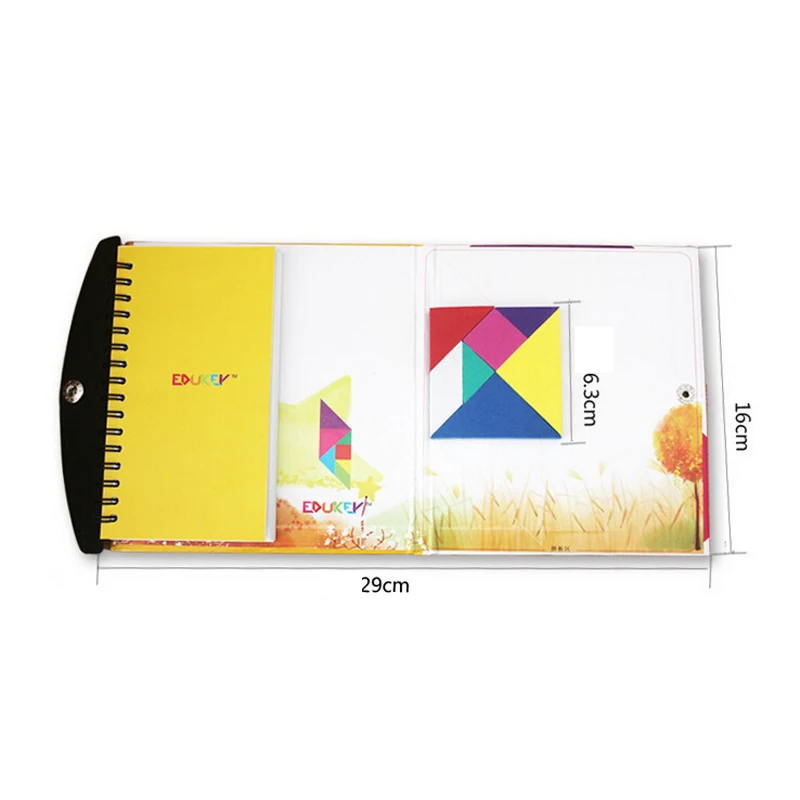 Детский магнитный пазл Танграм. 72 пазла. Тренировка для мозга развитие IQ