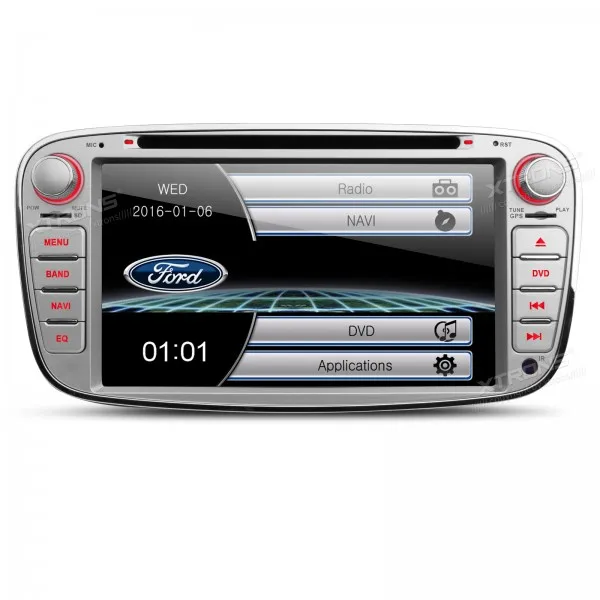 Специальный автомобильный DVD 7 &quotSilver 2 din для Ford Focus 2007 2010 S Max 2008 2011 Mondeo 2004 и C 2010|car dvd|2