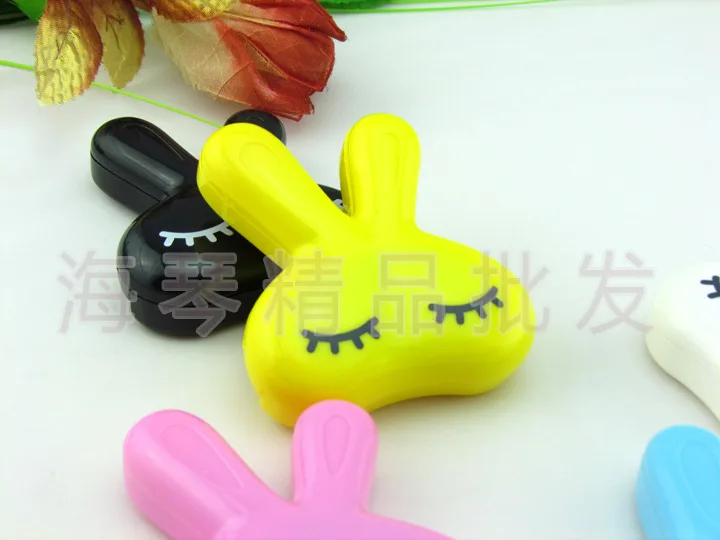 LIUSVENTINA милый спящий Кролик чехол для контактных линз контейнер коробка очков |