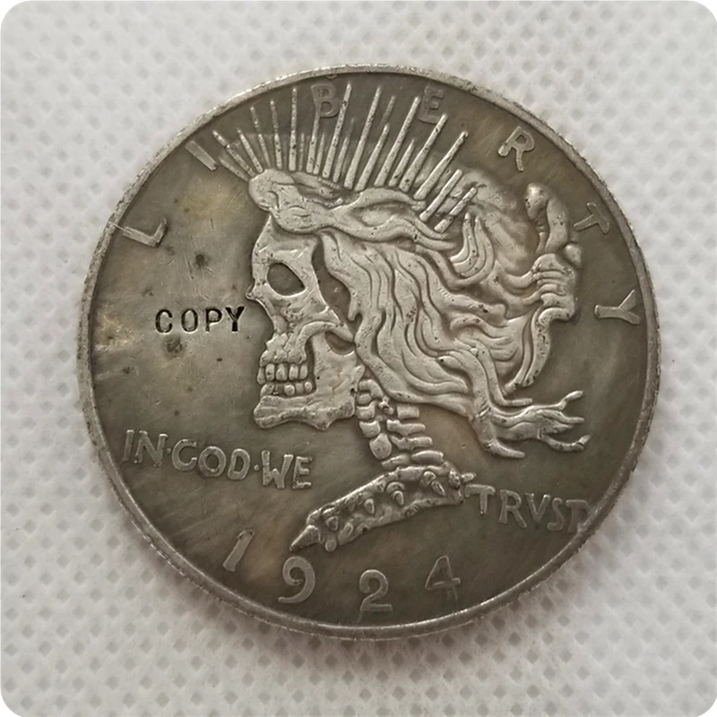 Двухсторонняя копия монеты за доллар США и Моргана Hobo Nickel | Дом сад