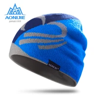 aonijie winter knitted hats snowboarding cap winter windproof thick warm running outdoor sports ski running caps