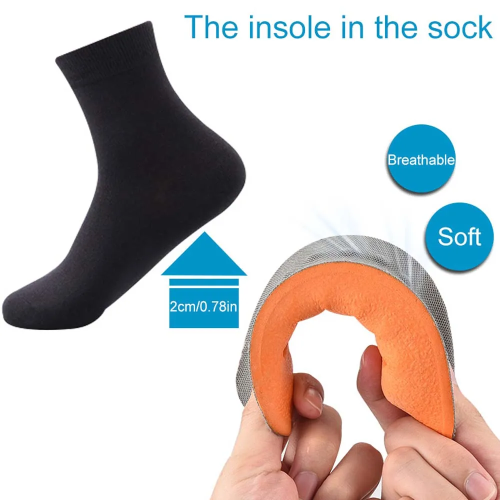 Стельки из джинсовой искусственной кожи невидимые стельки для увеличения роста 2