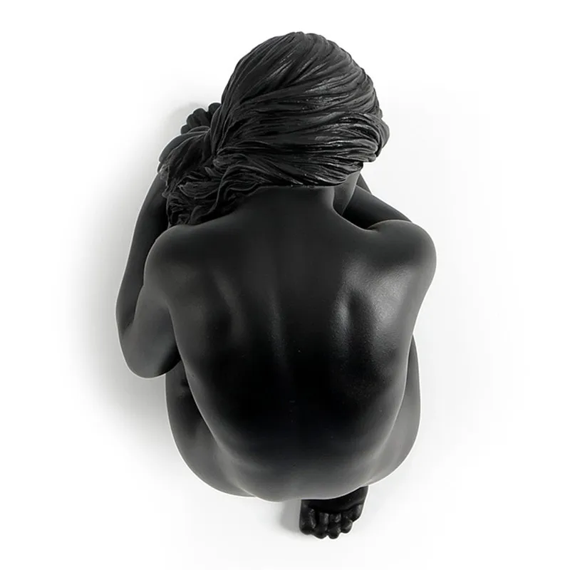 

Contemporary Art Women Long Hair Elegant Sculptures Furnished With Soft Resin Creative Ornaments L3149