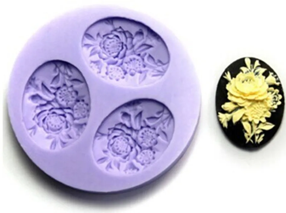 Бесплатная доставка Мягкая силиконовая форма сделай сам в форме цветка конфета