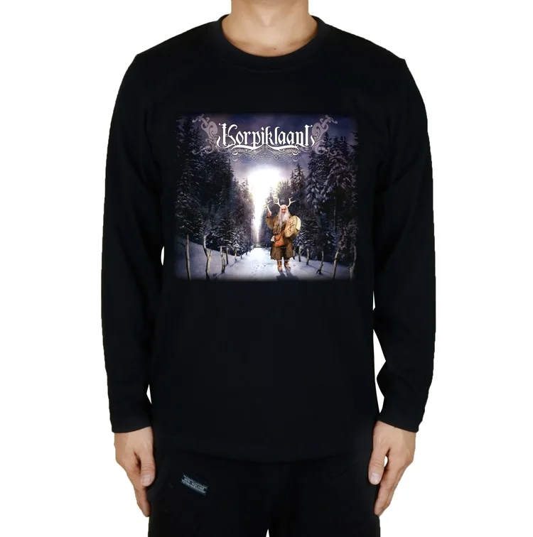 

9 designs Finland Korpiklaani Rock camisetas clothing fitness Hardrock folk metal full long sleeve illustration shirt skateboard