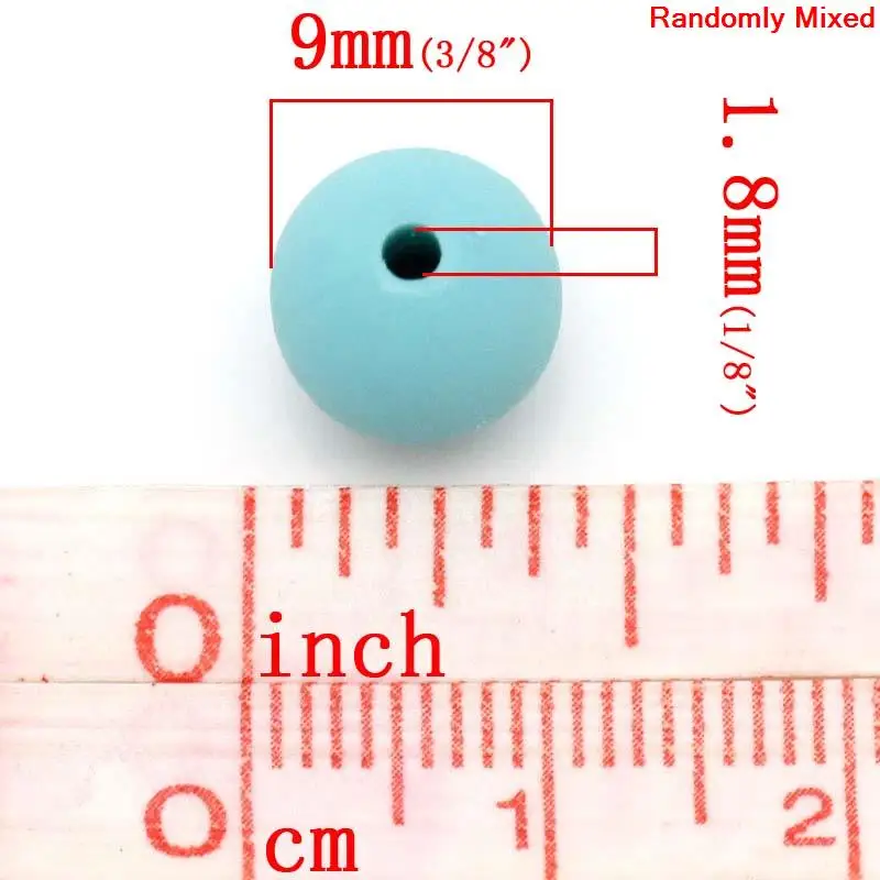 Круглые акриловые бусины с отверстием 9 мм (3/8 &quot) x 10 (3/8&quot) отверстие: около 1 8 20 шт.