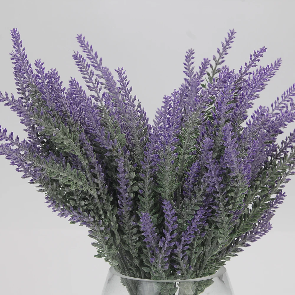 38 см романтические украшения Фиолетовый Лаванда Прованс декор Lavenders для свадьбы вереск спрей стебли Свадебный Цветочный Цветок