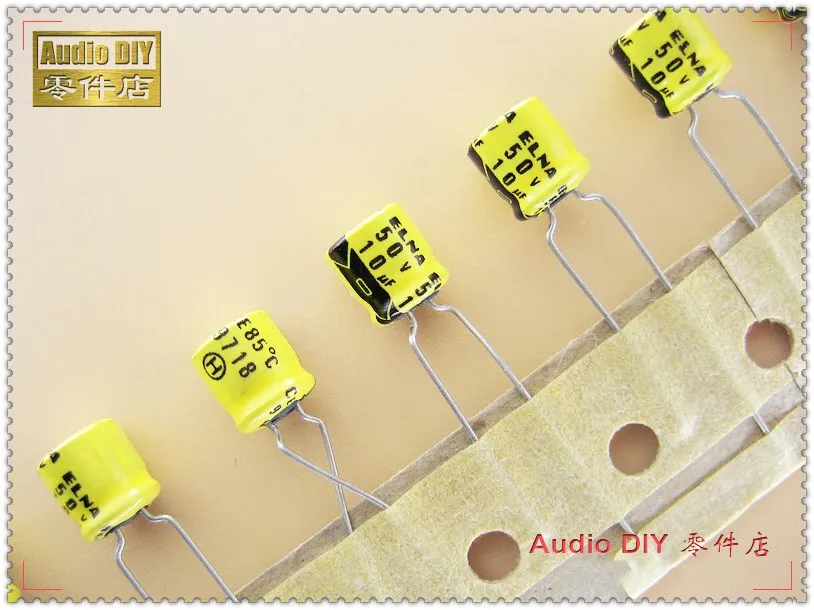 50 шт/200 шт ELNA желтый RC2 серия 10 мкФ 50В 50V10uF небольшой объем электролитический