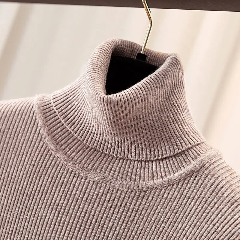 Пуловеры свитер Осень-зима новинка облегающие Женские вязаные топы с длинным
