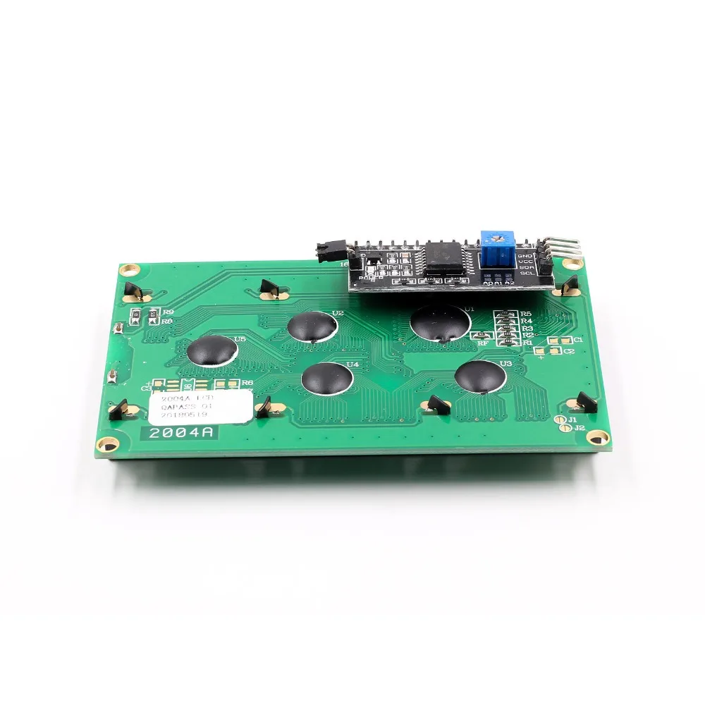 ЖК дисплей 2004 + I2C 20x4A синий/зеленый экран HD44780 символьный дисплей/w IIC/I2C модуль