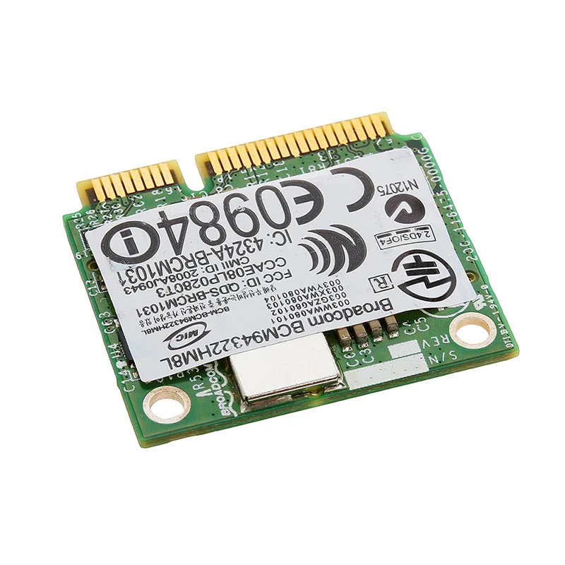 Мини PCI E BCM94322HM8L DW1510 Двухдиапазонная 300M беспроводная карта для DELL E4200 E5500|Сетевые