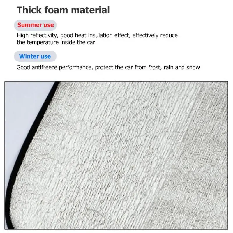 VODOOL зимнее автомобильное Лобовое Стекло снежный лед защитный чехол переднее