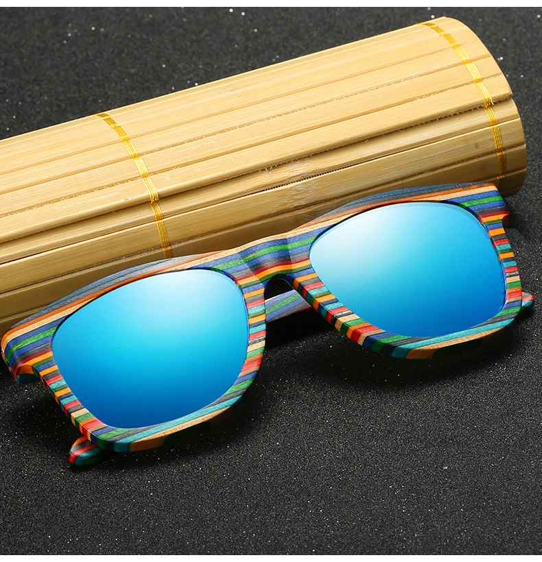 EZREAL поляризационные деревянные солнцезащитные очки мужские бамбуковые солнцезащитные очки женские брендовые дизайнерские оригинальные деревянные очки Oculos de sol masculino