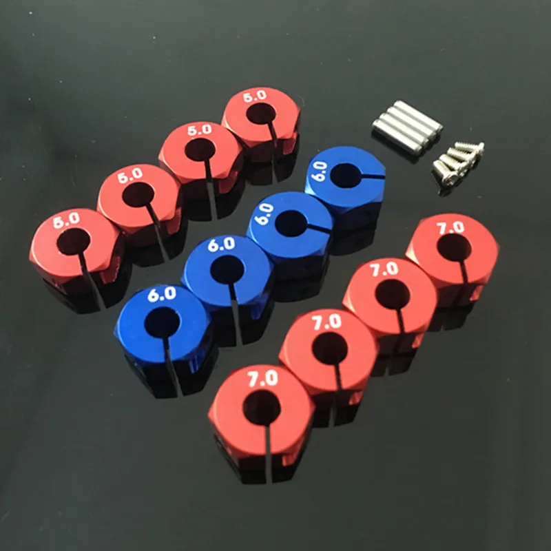 4 шт. металлический алюминиевый сплав толщина обода колеса 5/6/7 мм шестигранный