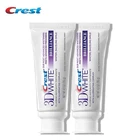 Crest 3D белая зубная паста для блеска фтористая антибактериальная зубная паста DeepClean гигиена полости рта Безопасное Отбеливание зубов 116 г x 2 шт