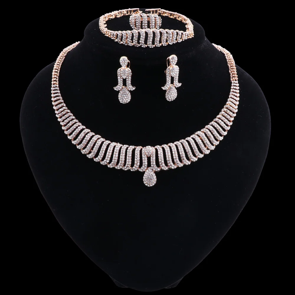 OEOEOS Свадебный женский ювелирный набор нигерийские бусы ожерелье серьги вечерние