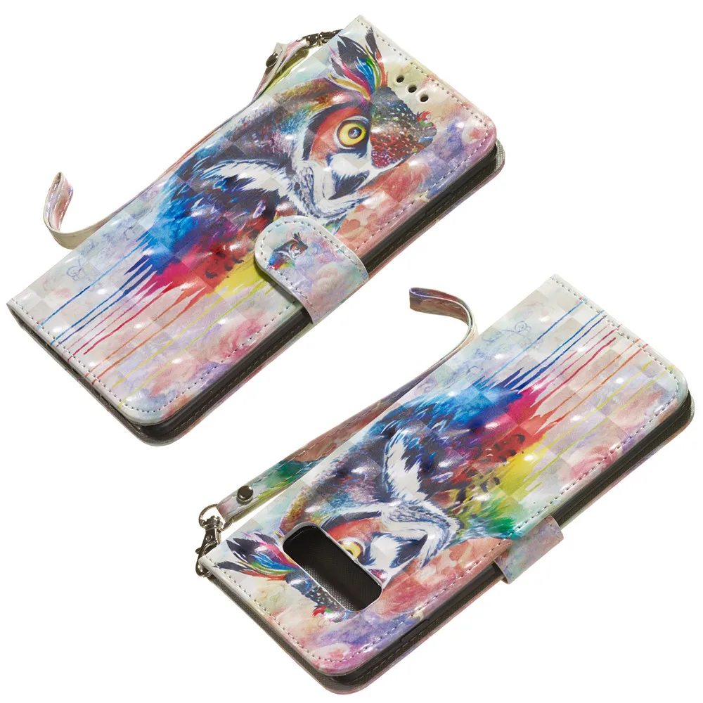 Hoesje для samsung Galaxy S10 S10e Plus кожаный чехол с откидной крышкой с отделением для карт с женский кошелек с поставкой смотровым окошком и процессором обработки изображений, Galaxi S 10 E 10e Павлин Чехол