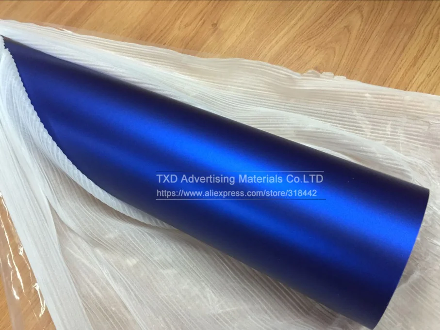 7 размеров на выбор Высококачественная синяя Глянцевая атласная хромированная