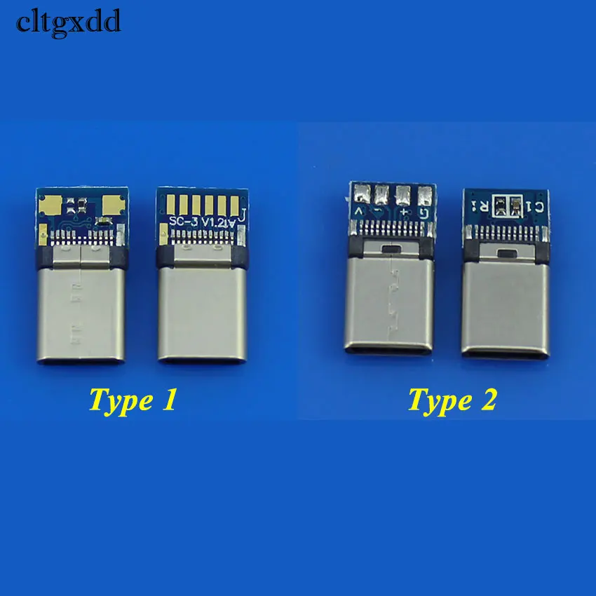 Cltgxdd OTG USB 3.1 сварочный штекер 3 1 Тип C разъем с печатной платой штекерами линиями