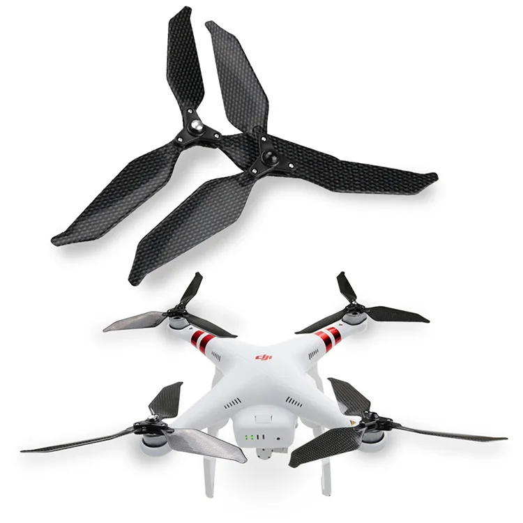 4 шт. карбоновый Пропеллер для DJI Phantom 2 Phantom 3 standard/Advance/Professional Drone самозатягивающийся 3-лопастной складной пропеллер
