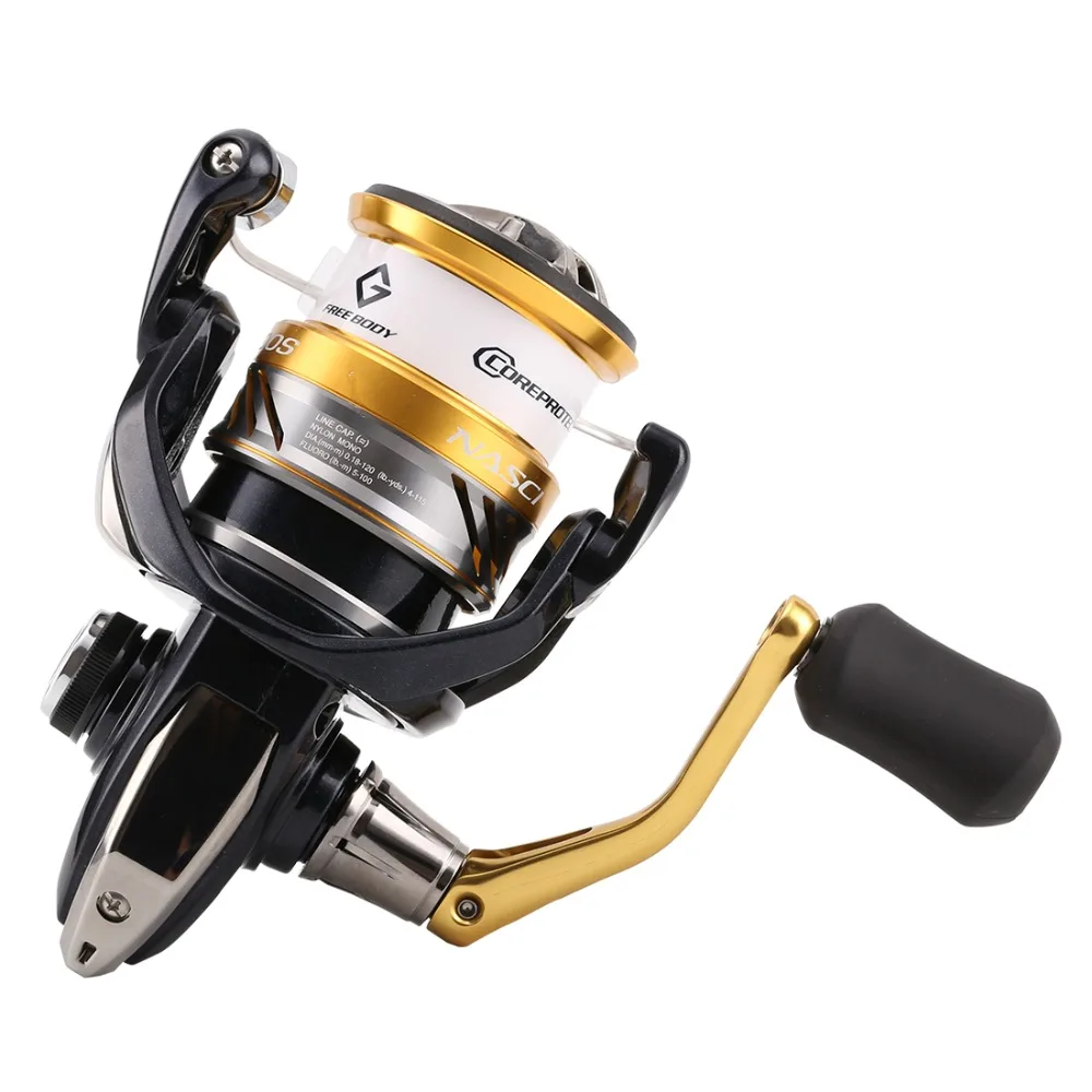 Спиннинговая катушка SHIMANO NASCI C2000S C2000HGS 2500HGS 4 + 1 шарикоподшипник максимальная тяга