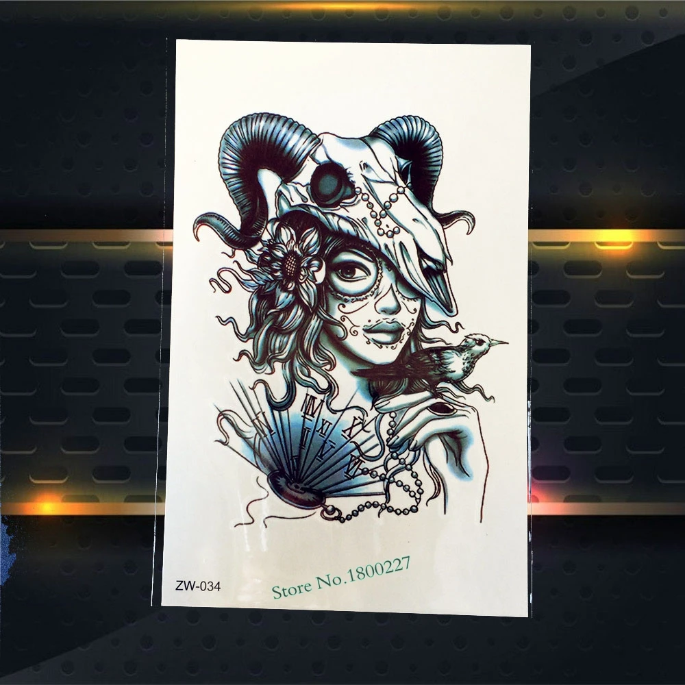 1 шт. сексуальные руку назад пропуск Водонепроницаемый татуировки волшебный Рог