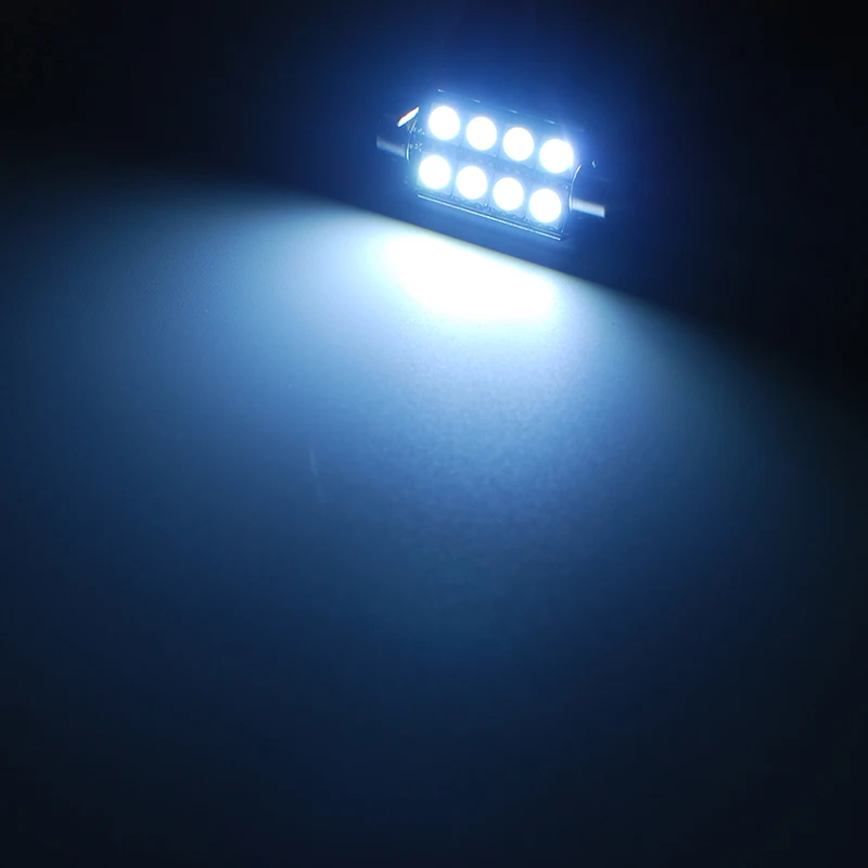 Фото MON SU 2 шт. 39 мм/41 мм C5W C10W Canbus 5050 8smd автомобиль свет номерного знака подсветка для MON SU 2 шт. 39 мм/41 мм C5W C10W Canbus 5050 8smd автомобиль свет номерного знака подсветка для