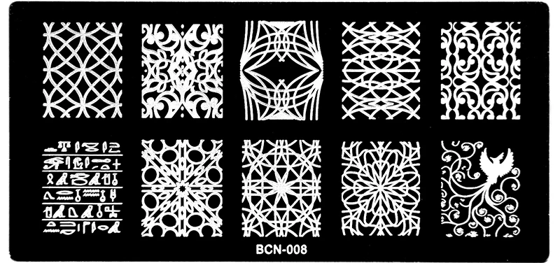 1 шт. трафареты для дизайна ногтей 6 х12 см|stamp tool|art stamping platemanicure stamp |