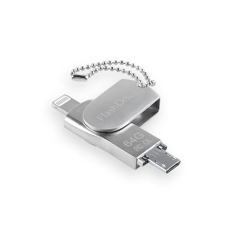 Флеш-накопители LL TRADER USB флеш-накопители 64 ГБ для iOS, iPhone, iPad, iPod, Android, память OTG USB 2,0, 16 ГБ, карта памяти 32 Гб