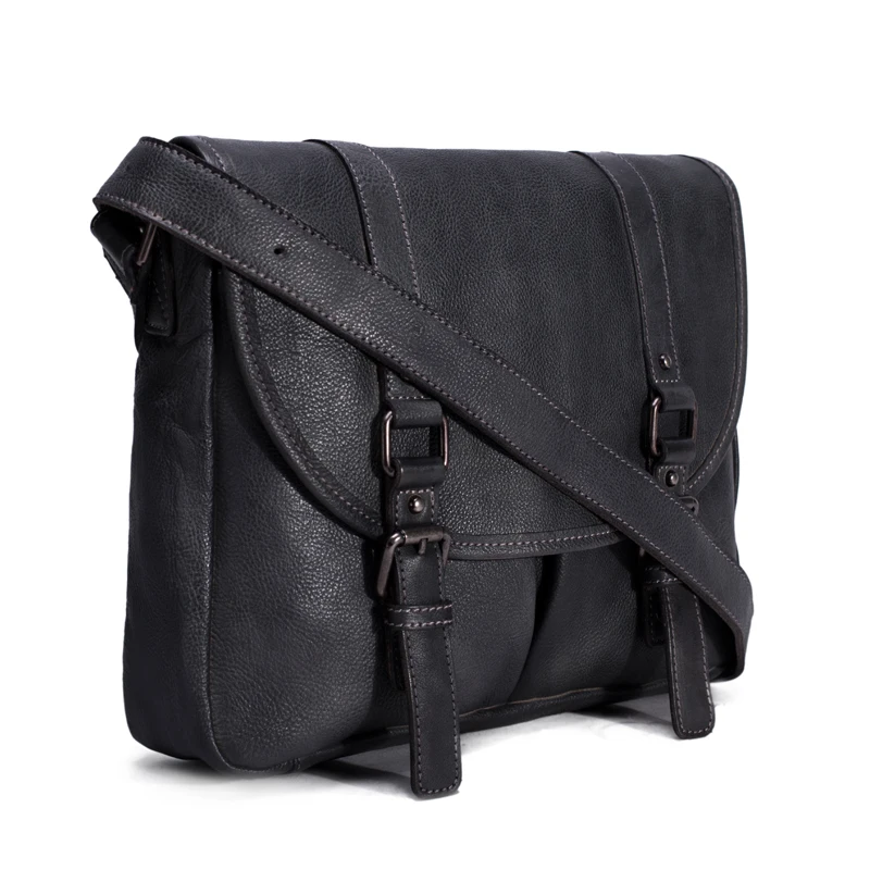 ROCKCOW ручной работы растительного дубления кожаная мужская сумка через плечо 9042|bag